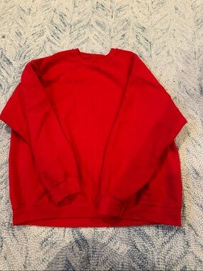 Women's Red Crewneck Sweater - Classic Everyday Pullover